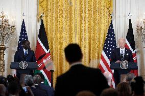 Joe Biden and President of Kenia press conference - Washington