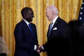 Joe Biden and President of Kenia press conference - Washington