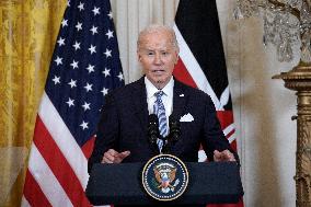 Joe Biden and President of Kenia press conference - Washington