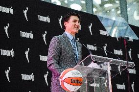 PM Justin Trudeau At Announcement Of WNBA Franchise - Toronto