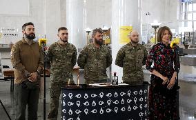 Special cancellation of stamp dedicated to 10th anniversary of Azov Brigade