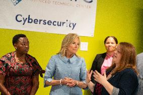 First Lady Dr. Jill Biden And Kenyan First Lady Rachel Ruto Talk To Students And Instructors
