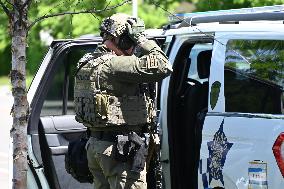 SWAT Responds To An Incident In Chicago Illinois
