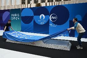(SP)FRANCE-SAINT DENIS-PARIS 2024 OLYMPIC AND PARALYMPIC PODIUMS-UNVEILING