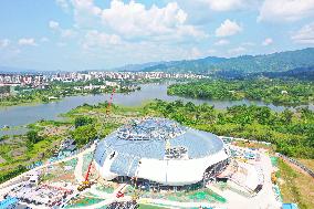 Duliang Grand Theatre Construction in Chongqing