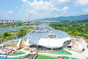 Duliang Grand Theatre Construction in Chongqing