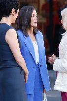 Queen Letizia Attends A Premiere - Madrid