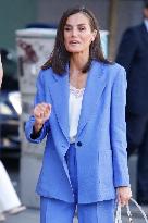 Queen Letizia Attends A Premiere - Madrid