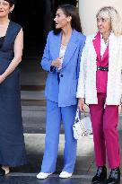 Queen Letizia Attends A Premiere - Madrid