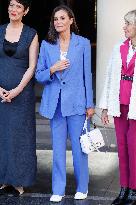 Queen Letizia Attends A Premiere - Madrid