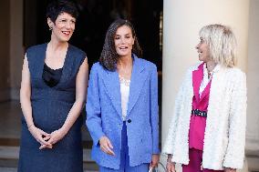 Queen Letizia Attends A Premiere - Madrid