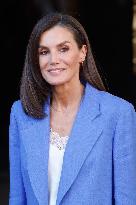 Queen Letizia Attends A Premiere - Madrid