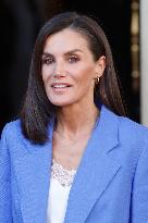 Queen Letizia Attends A Premiere - Madrid