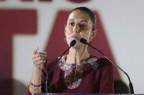 Mexico's Presidential Candidate  Claudia Sheinbaum Campaign Event