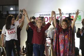 Mexico's Presidential Candidate  Claudia Sheinbaum Campaign Event