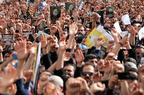 The Funeral Of President Raisi In Mashhad - Iran