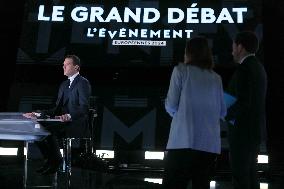 Debate between Gabriel Attal and Jordan Bardella on France 2 - Aubervilliers