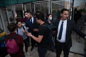 Environmental Protest Outside Of TotalEnergies Meeting - Paris