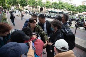 Environmental Protest Outside Of TotalEnergies Meeting - Paris