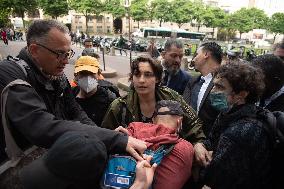 Environmental Protest Outside Of TotalEnergies Meeting - Paris