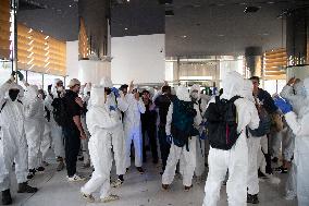 Environmental Protest Outside Of TotalEnergies Meeting - Paris