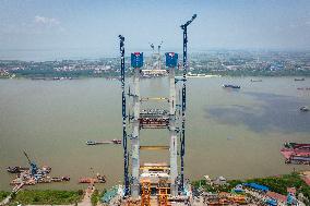 CHINA-HUBEI-SHUANGLIU YANGTZE RIVER GRAND BRIDGE-CONSTRUCTION (CN)