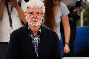 Palm D'Or D'Honneur; George Lucas Photocall - The 77th Annual Cannes Film Festival