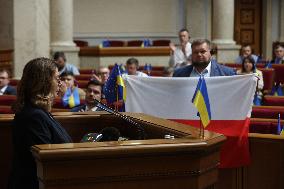 Marshal Kidawa-Błońska Addresses Ukrainian Parliament