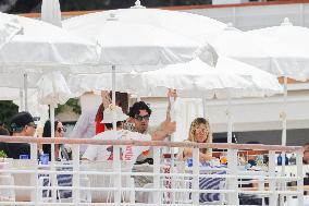 Demi Moore And Joe Jonas At Eden Roc - Antibes