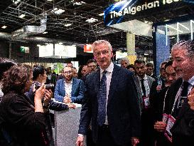 Economy Minister Le Maire Visits VivaTech