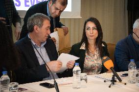 Pro-Kurdish DEM Party Leaders Speak At Press Event