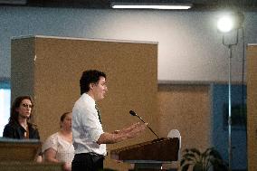 PM Justin Trudeau Makes A Health Care Announcement - Canada