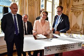 Signing ceremony for the financing of the Verkor Gigafactory in Paris FA