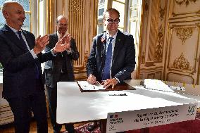 Signing ceremony for the financing of the Verkor Gigafactory in Paris FA