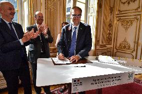 Signing ceremony for the financing of the Verkor Gigafactory in Paris FA