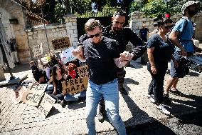Anti-War Protest At US Consulate - Jerusalem