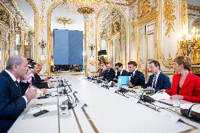 Macron Meets With Arab FMs - Paris