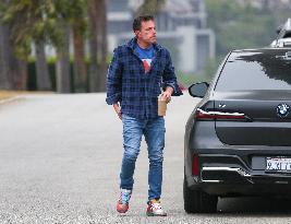 Ben Affleck Takes Samuel To School - LA