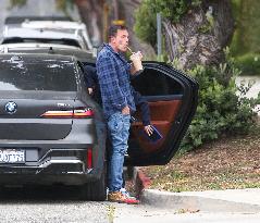 Ben Affleck Takes Samuel To School - LA