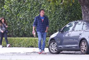 Ben Affleck Takes Samuel To School - LA