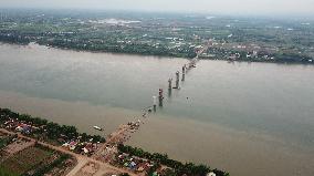 CAMBODIA-KRATIE-MEKONG RIVER BRIDGE-CONSTRUCTION