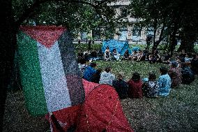 University Of Warsaw Students Started Campus Occupation In Support For Palestinans