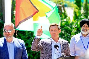 Brampton Flag-raising Ceremony Recognizing Guyana Independence.