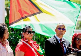 Brampton Flag-raising Ceremony Recognizing Guyana Independence.