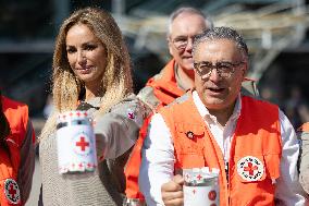 Adriana Karembeu Participates in the Red Cross Collection - Paris