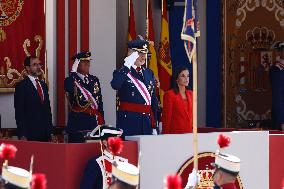 King Felipe At Military parade on the occasion of the Armed Forces Day - Oviedo