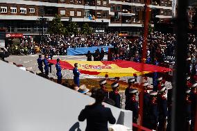 Military parade in Oviedo on the occasion of the Armed Forces Day