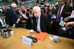 Kaczynski Interrogated On Envelope Elections Case - Warsaw