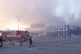 Russian Strike On Epicenter In Kharkiv
