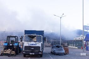 Russian Strike On Epicenter In Kharkiv